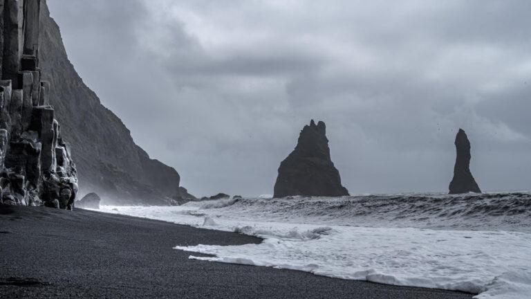 Vestrahorn is the most famous black sand beach in iceland